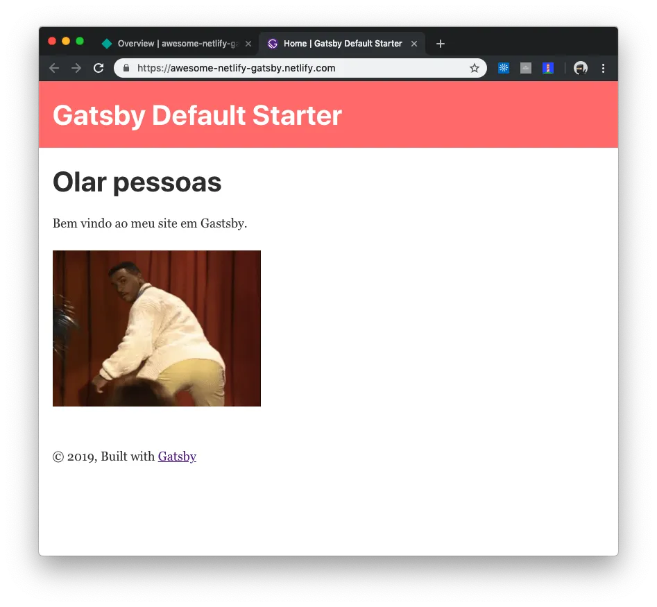 Alterações no site