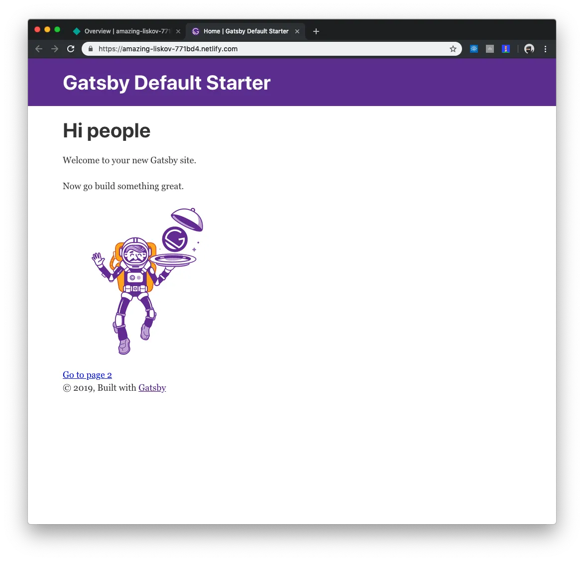 Site online
