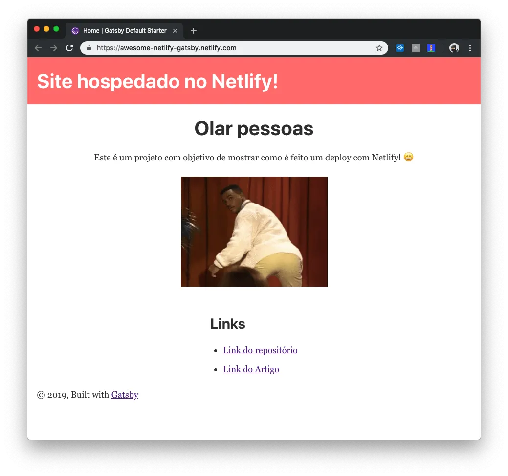 Site oficial com as Alterações