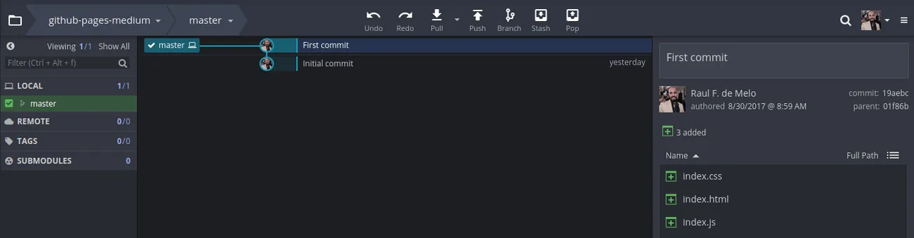 Primeiro commit: Feito!