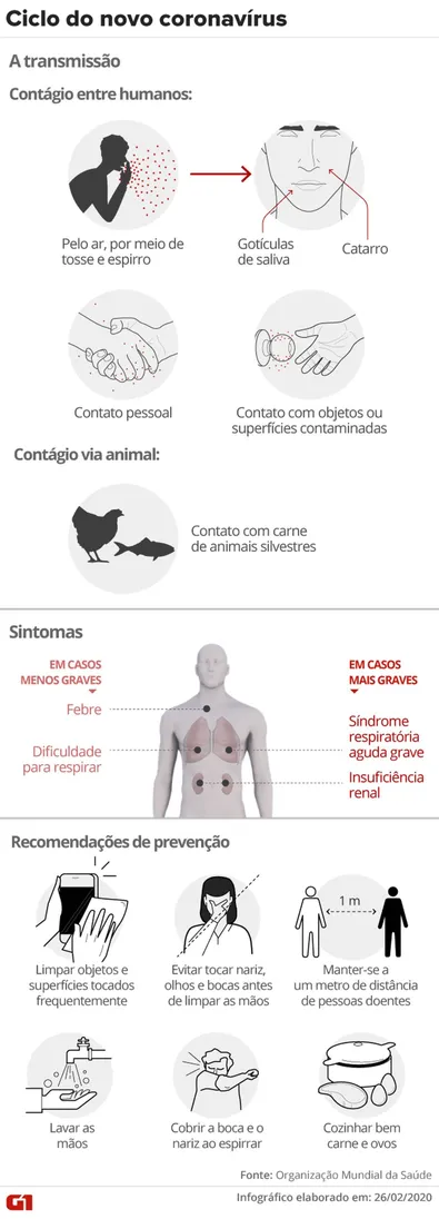 Infográfico do ciclo de transmissão. Fonte: O Globo